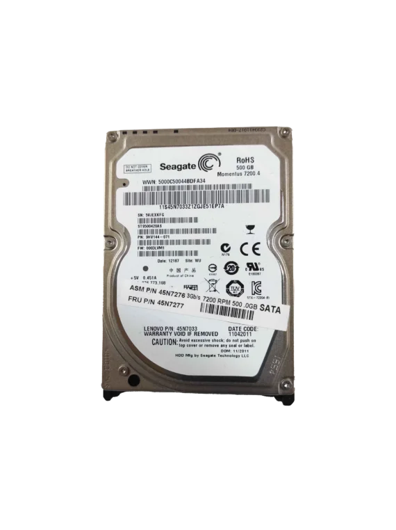 Seagate Momentus 7200.4 500GB 7.2K 2.5" SATA